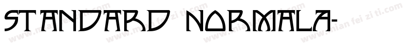 Standard NormalA字体转换
